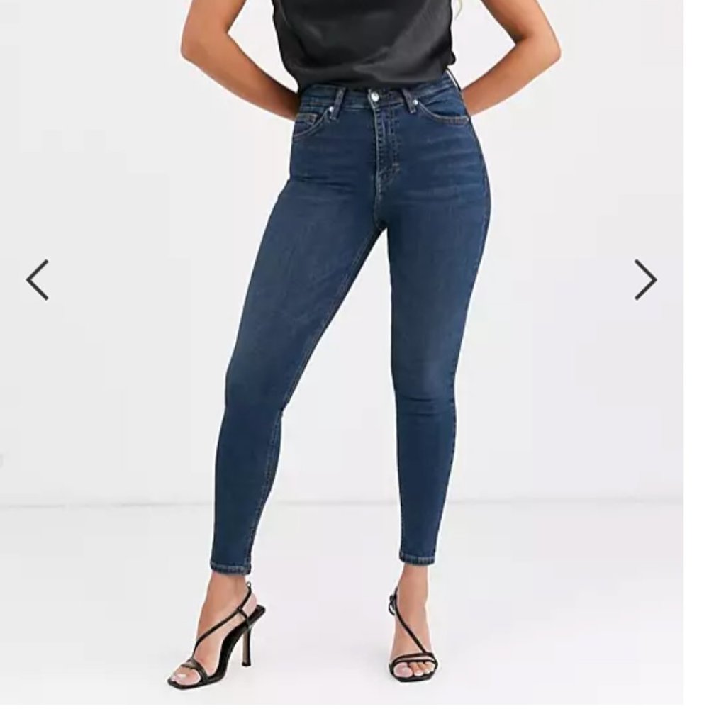 Topshop Jamie skinny jeans in indigo